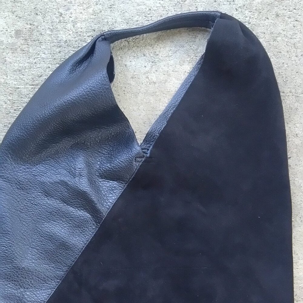 Shiraleah leather 2 tone boho bag